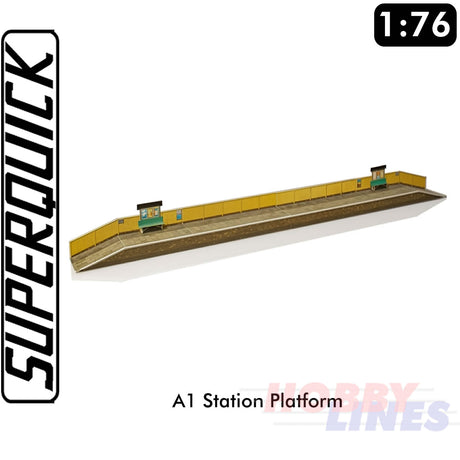 STATION PLATFORM A1 1:72 OO HO Gauge Railways Building Series A A01 SUPERQUICK
