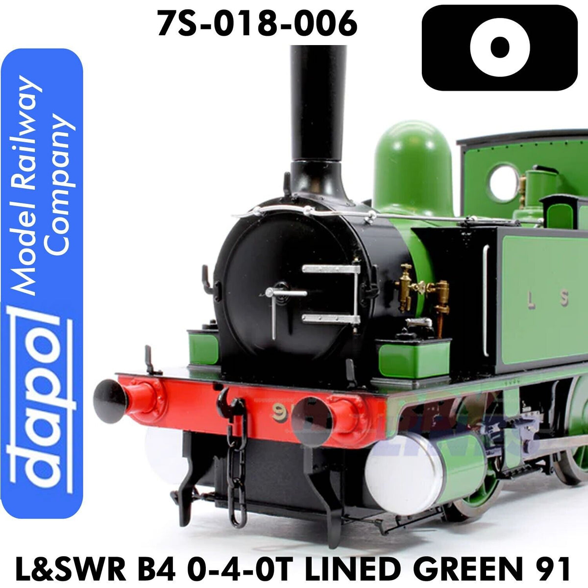 L&SWR B4 0-4-0T Lined Green 91 | Dapol | 7S-018-006 – Hobby-lines