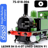 L&SWR B4 0-4-0T Lined Green 91 | Dapol | 7S-018-006