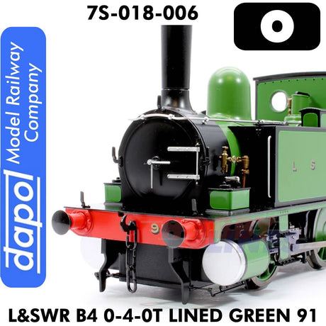 L&SWR B4 0-4-0T Lined Green 91 | Dapol | 7S-018-006