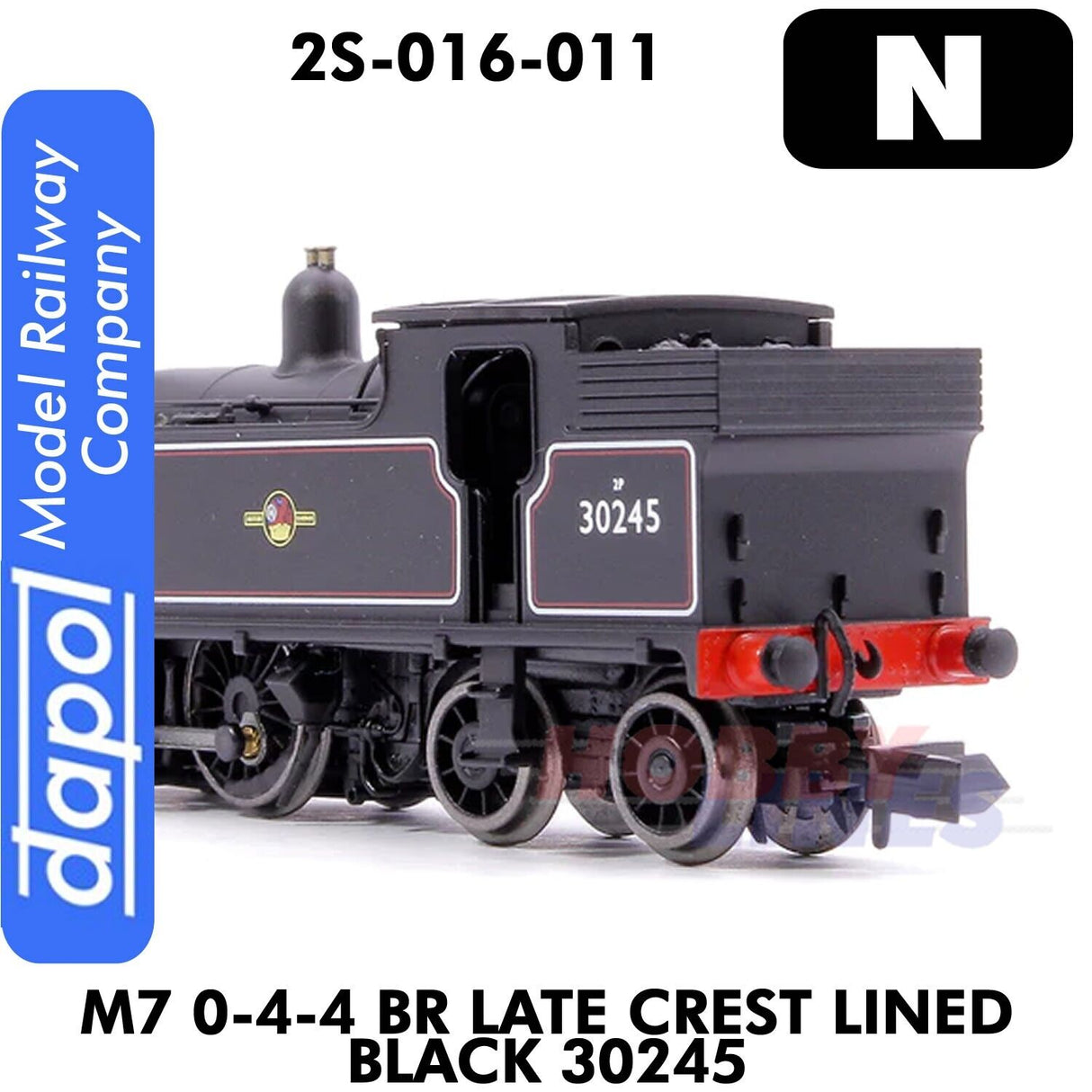 M7 0-4-4 BR Late Crest Lined Black 30245 | Dapol | 2S-016-011