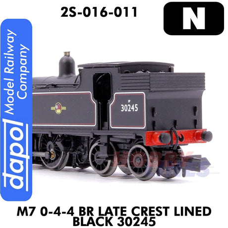 M7 0-4-4 BR Late Crest Lined Black 30245 | Dapol | 2S-016-011