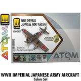 ATOM WWII Imperial Japanese Army Aircraft Set - 6 20ml Acrylic Paint | Ammo by Mig Jimenez 