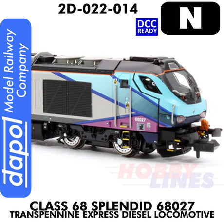 Class 68 Splendid 68027 Transpennine Express Diesel  -DCC Ready | Dapol | 2D-022-014