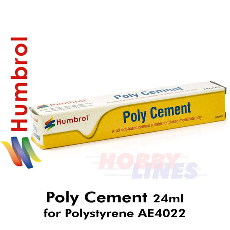 Hunmbrol POLY CEMENT 24ml large tube AE4022 for Polystyrene Styrene kits etc