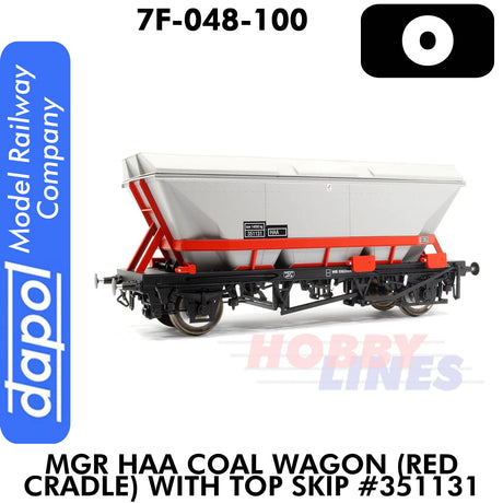 MGR HAA Coal Wagon Red Cradle with Top Skip - #351131 | Dapol | 7F-048-100