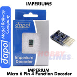 Imperium5 Micro 6 Pin 2 Function Decoder 10x8.4x2.8mm Imperium 5 Dapol Model Railway