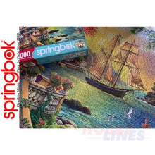 Load image into Gallery viewer, OCEANSIDE SUNSET1000 piece SPRINGBOK Jigsaw Puzzle Random Cut Super Deluxe
