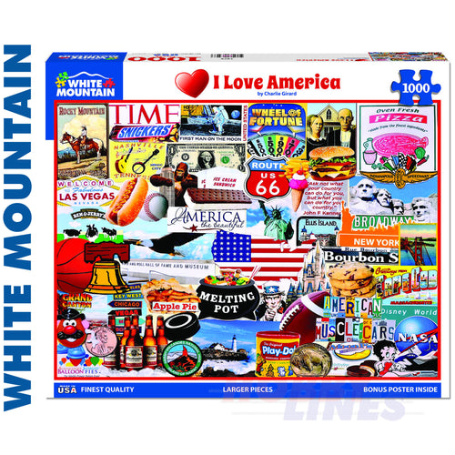 I Love America 1000 Pieces Jigsaw puzzle 1279pz