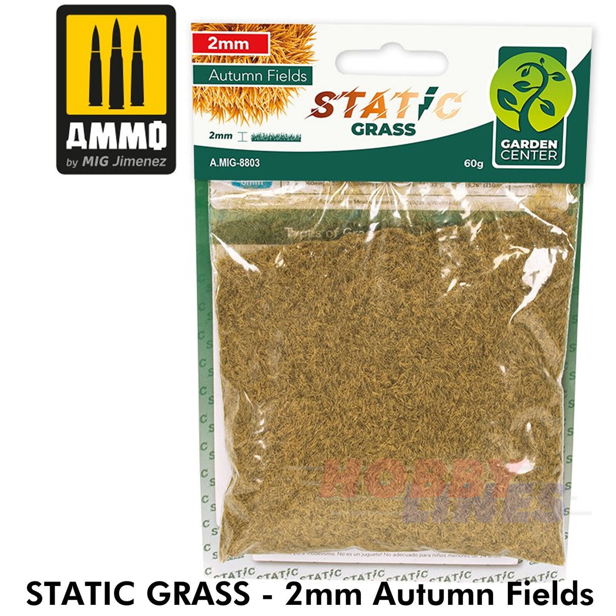 Ammo STATIC GRASS Vegitation Garden Centre Full range 2 4 6mm Mig Jimenez