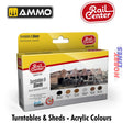 Turntables and Sheds Acrylic Paint Set - 6x17ml | Ammo by Mig Jimenez | MIGR0132