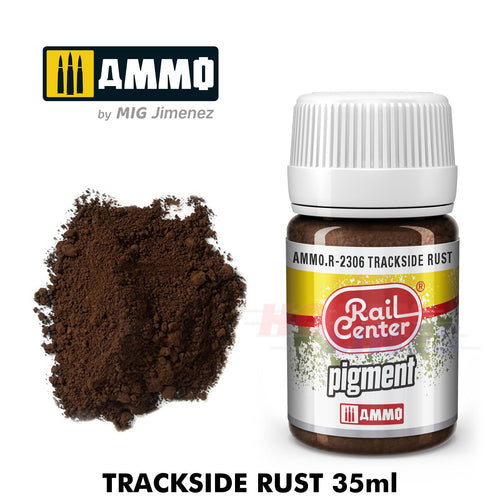 TRACKSIDE RUST Rail Centre pigment 35 mL Ammo by Mig Jimenez MIGR2306