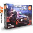 Transparent Colours - 3G Acrylic Paint x 6 | AK interactive | AK11758