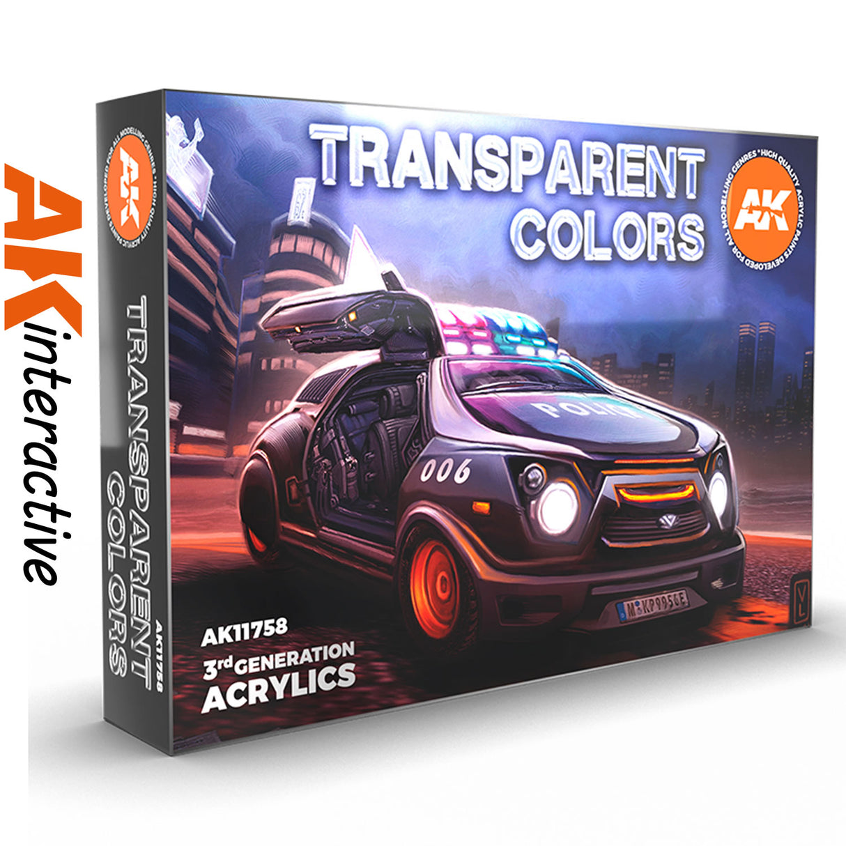 Transparent Colours - 3G Acrylic Paint x 6 | AK interactive | AK11758