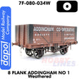 8 Plank Wagon Addingham No 1 Weathered  | Dapol | 7F-080-034W