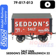 Salt Van Seddon's Salt Middlewich 22 - Wagon  | Dapol | 7F-018-013