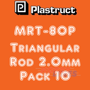 SOLID TRIANGULAR ROD range styrene plastic polystyrene MRT 0.75-3.2mm PLASTRUCT