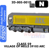Class 59 Village Of Mells 59103 ARC - DCC Fitted | Dapol | 2D-005-001D