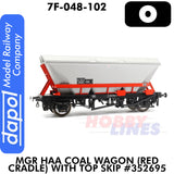 MGR HAA Coal Wagon Red Cradle with Top Skip - #352695 | Dapol | 7F-048-102