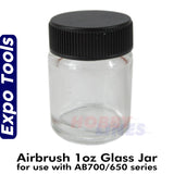 Expo glass 1oz jar for AB700/650