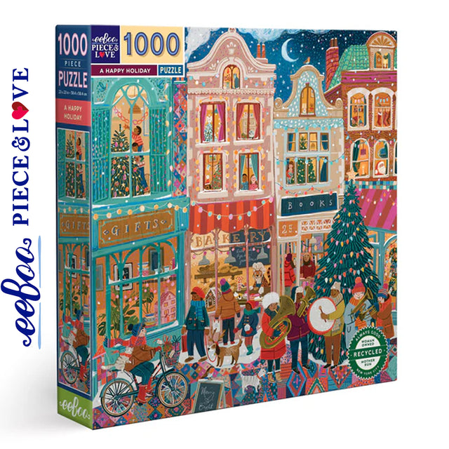 A Happy Holiday - 1000pc Puzzle | eeBoo |  PZTHOD