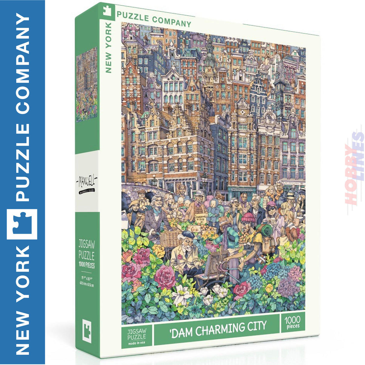 DAM CHARMING CITY New York Puzzle Company 1000pc Jigsaw 