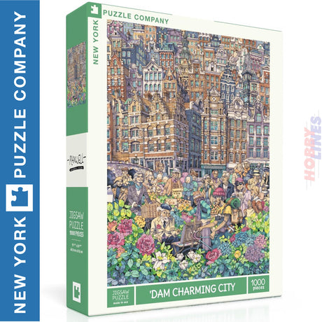 DAM CHARMING CITY New York Puzzle Company 1000pc Jigsaw 