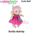 Emelie Activity Cutie Doll | Rubens Barn |  30-1520-00