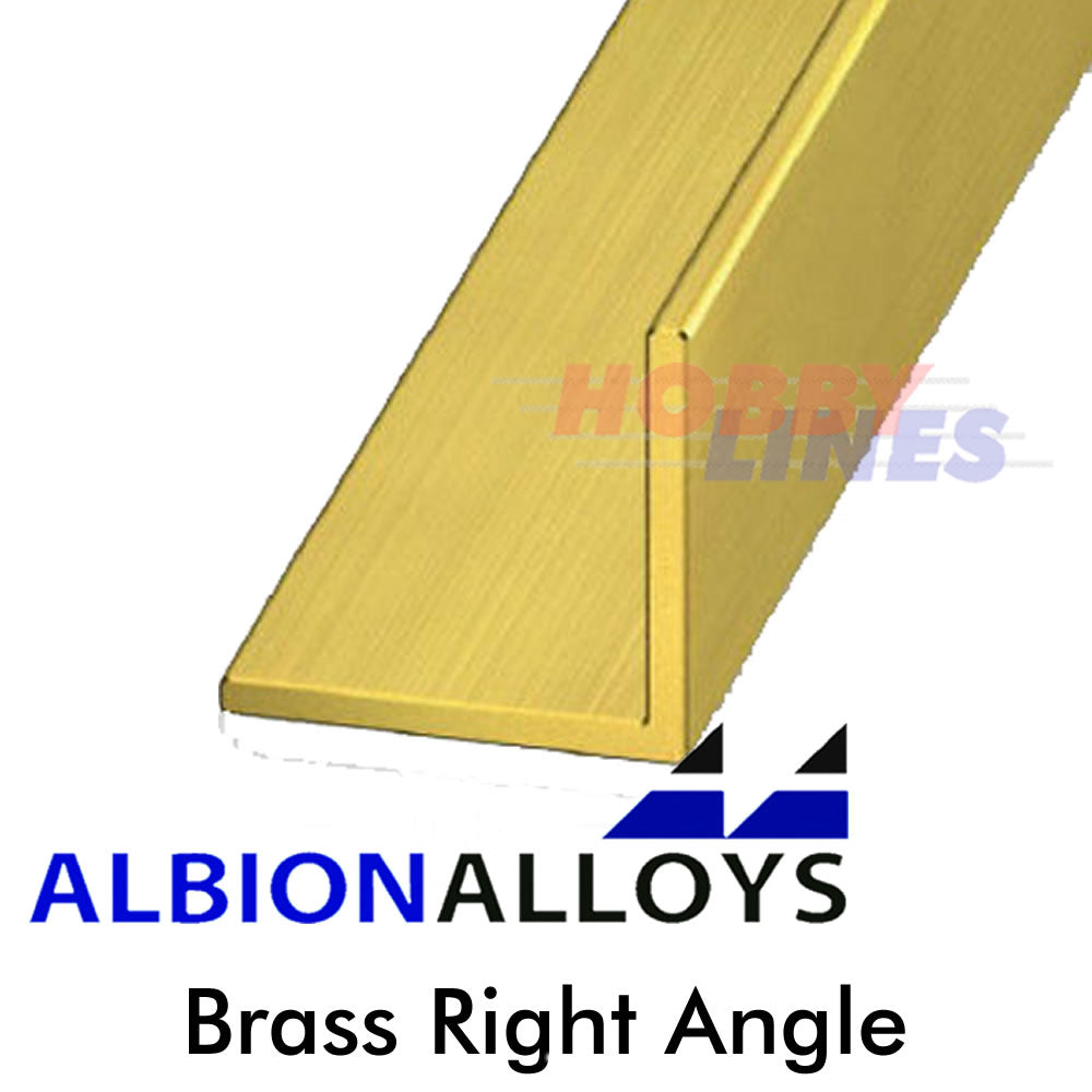 Brass Right Angle 90Â° Degrees ALBION ALLOYS Precision Metal Various Sizes A1 A