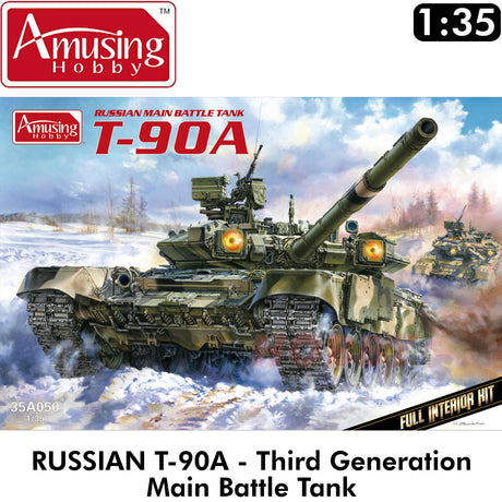 T-90A MBT Russian Tank inc Full interior detail 1:35 Amusing Hobby 35A050