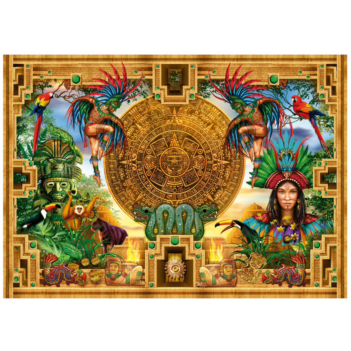 Aztec Myan Montage 2000 Piece Jigsaw Puzzle | Educa | 19565