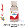 Humbrol ACRYLIC THINNERS 125ml bottle paint thinners AC7433