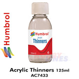 Humbrol ACRYLIC THINNERS 125ml bottle paint thinners AC7433