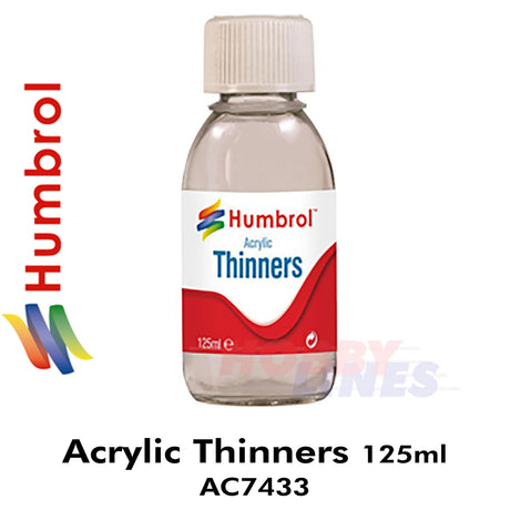 Humbrol ACRYLIC THINNERS 125ml bottle paint thinners AC7433
