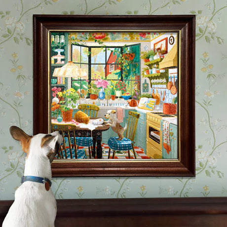 eeBoo SPRINGTIME KITCHEN 1000 pc Square Jigsaw Puzzle Super Deluxe PZT116