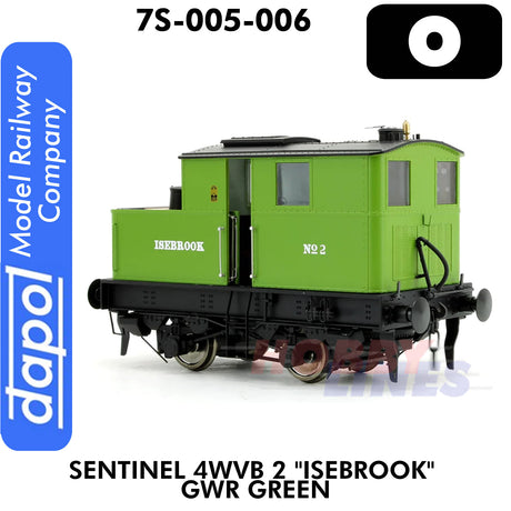 Sentinel Y1/Y3 Isebrook GWR 2 - DCC Ready  | Dapol | 7S-005-006
