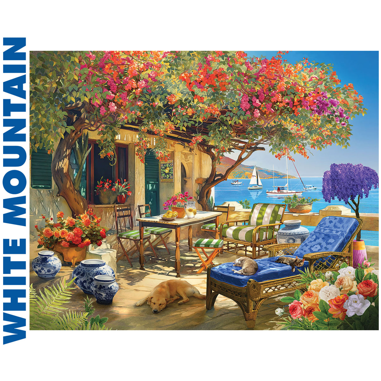 COASTAL PARADISE 1000 pc super deluxe Jigsaw Puzzle WHITE MOUNTAIN 1861pz