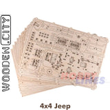 4 x 4 Jeep - 3D Puzzle | Wooden City | WR309