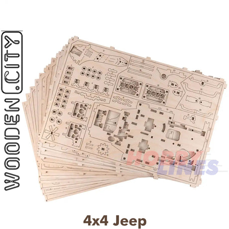 4 x 4 Jeep - 3D Puzzle | Wooden City | WR309