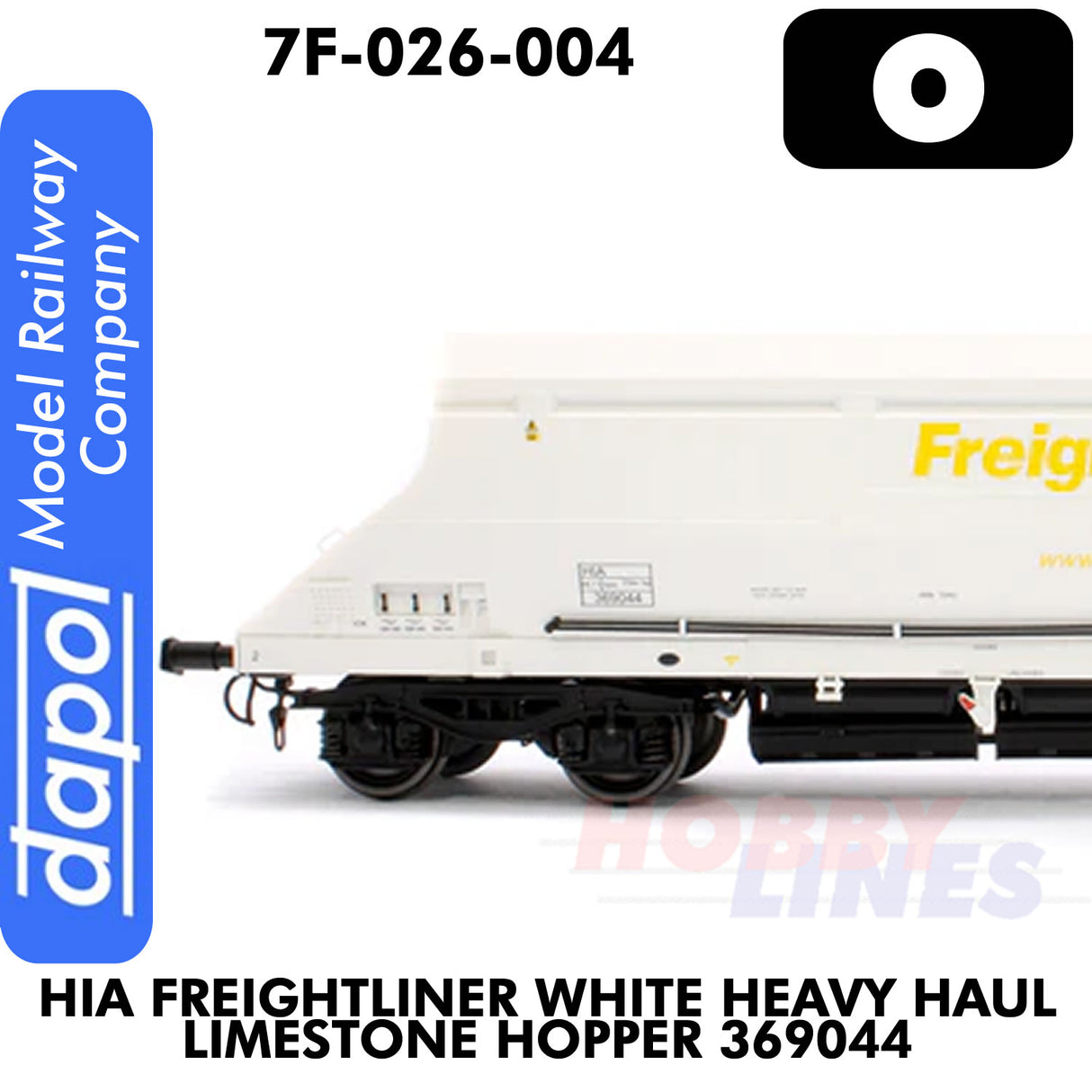 HIA Freightliner White Heavy Haul Limestone Hopper 369044 | Dapol | 7F-026-004