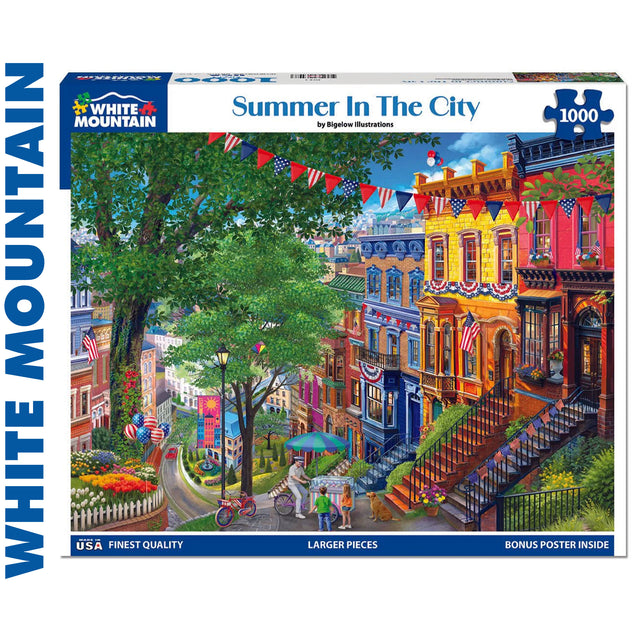 Summer In The City - 1000pc Jigsaw Puzzle | White Mountain | 2037pz