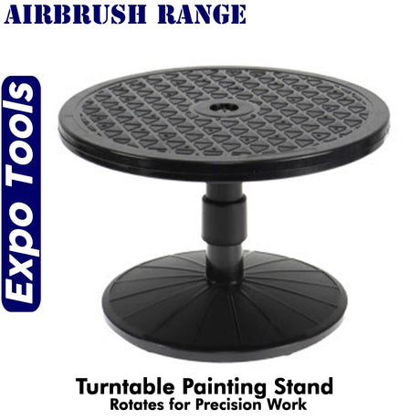 TURNTABLE PAINTING STAND Rotating Airbrush Range Spray Paint 