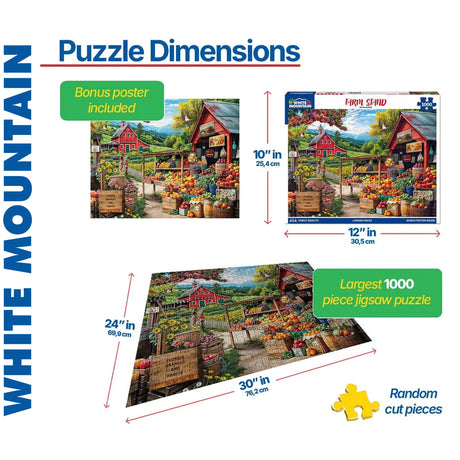 Farm Stand - 1000pc Puzzle | White Mountain | 2164pz