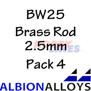 Brass Rod ALBION ALLOYS Precision Metal Model Materials Various Sizes BW02 BW