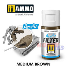 Load image into Gallery viewer, Ammo ACRYLIC FILTER 15ml Full Range of 30 Filter Colours Mig Jimenez
