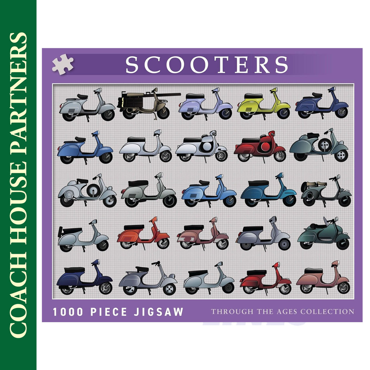 Scooters -  Through the Ages -  Jigsaw Puzzle 1000pc | Coach House Partners | CHP0153