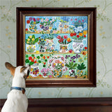 Floral Cupboard 1000pc Puzzle | eeBoo |  PZT719