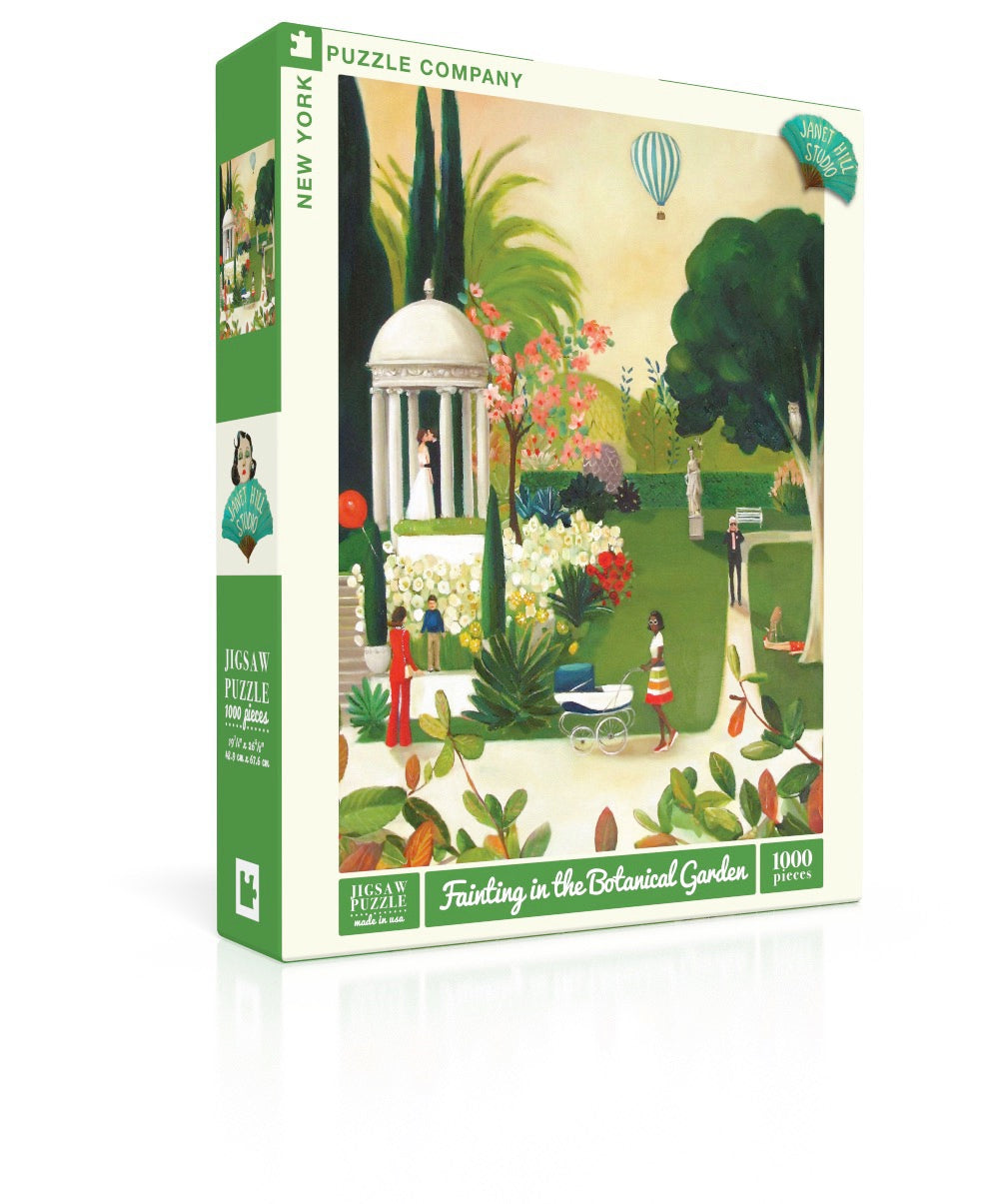 FAINTING IN THE BOTANICAL GARDEN New York Puzzle Company 1000pc Jigsaw 
