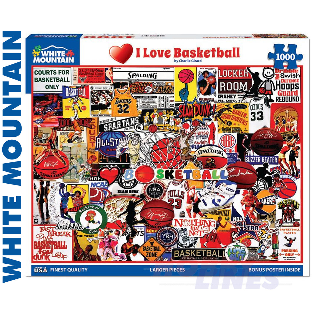 I LOVE BASKETBALL 1000 pc Jigsaw Puzzle 1772