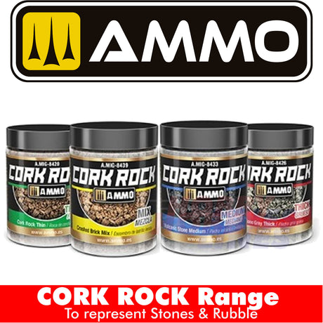 Cork Rock -  Desert Stone Thin - 100ml Jar | Ammo by Mig Jimenez | MIG8428